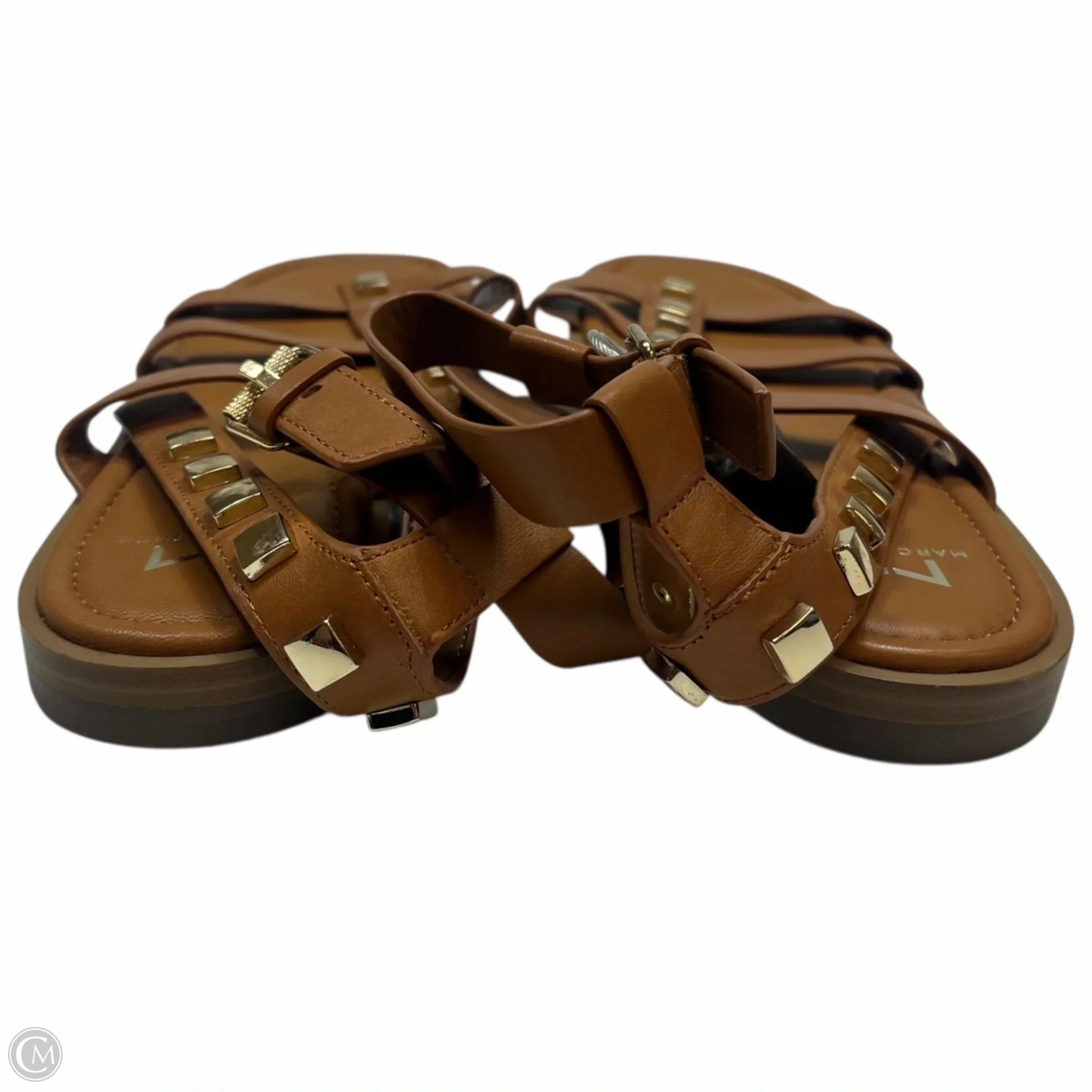 Sandals Flats By Marc Fisher In Brown, Size: 9.5 Fashion Heels