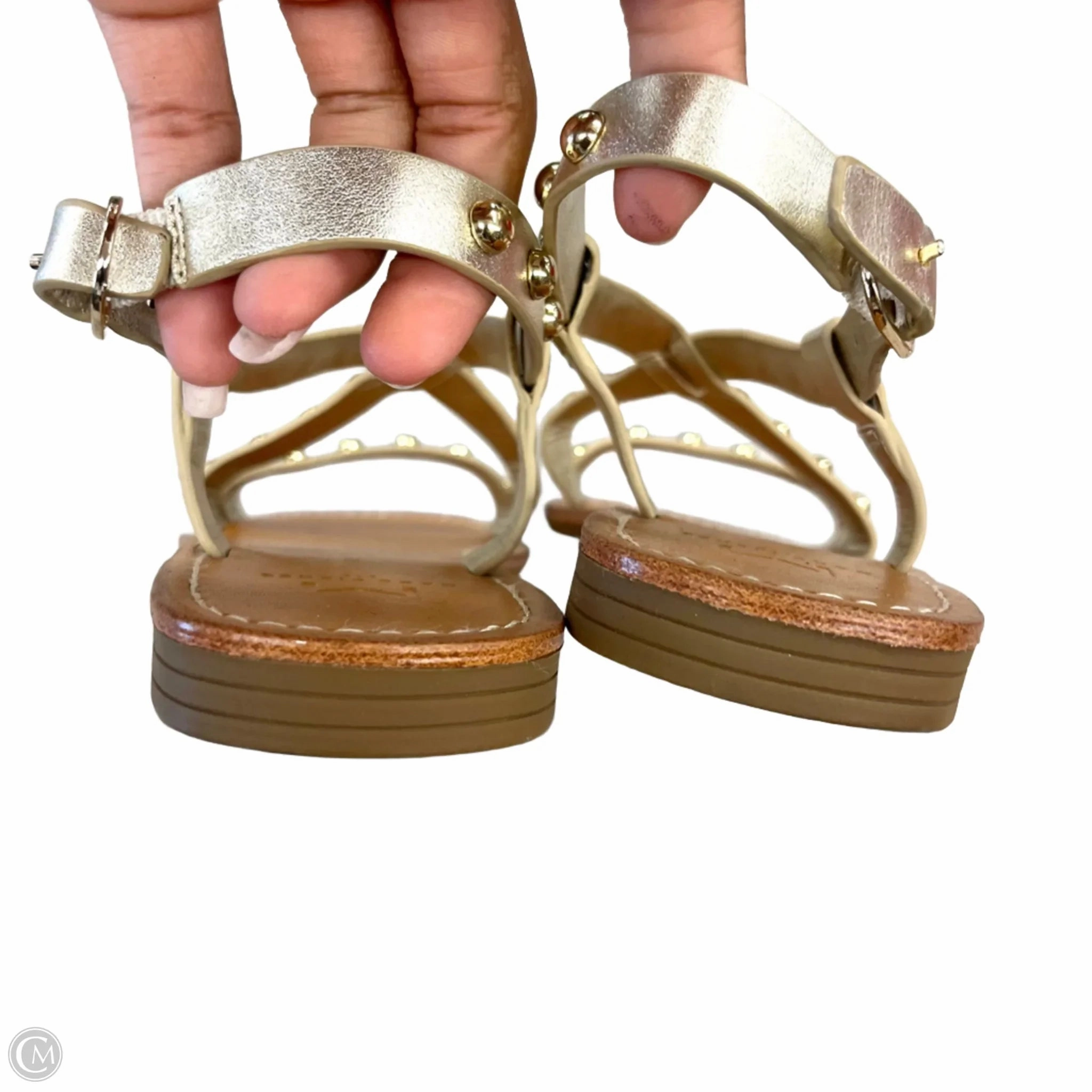 Sandals Flats By Marc Fisher In Gold, Size: 6 Fashion Heels