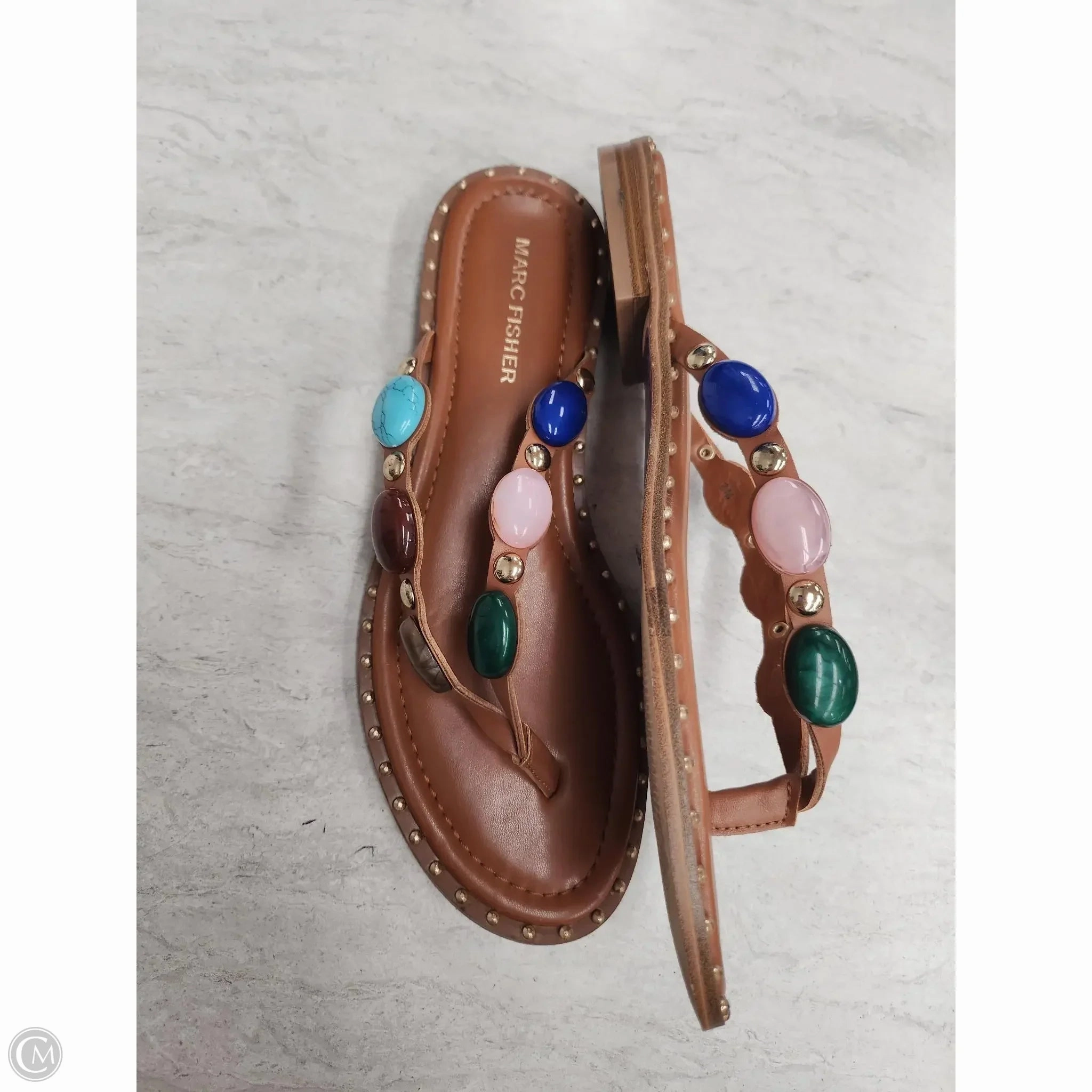 Sandals Flats By Marc Fisher In Multi-colored, Size: 8 Fashion Heels