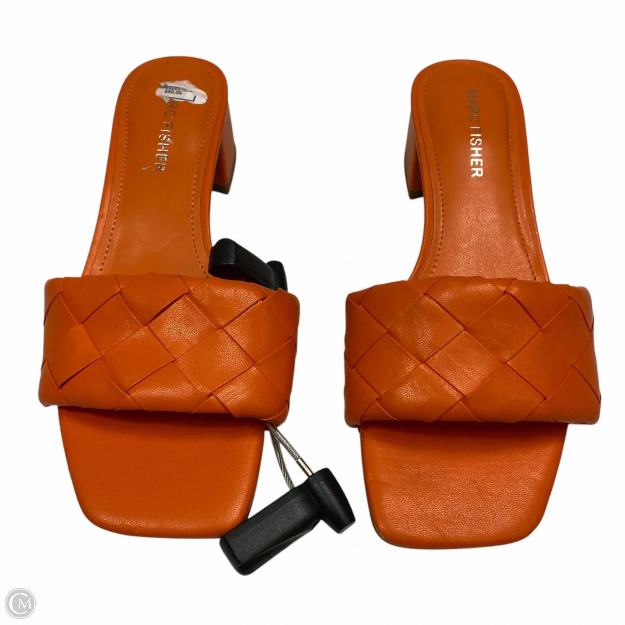 Sandals Flats By Marc Fisher In Orange, Size: 5.5 Fashion Heels