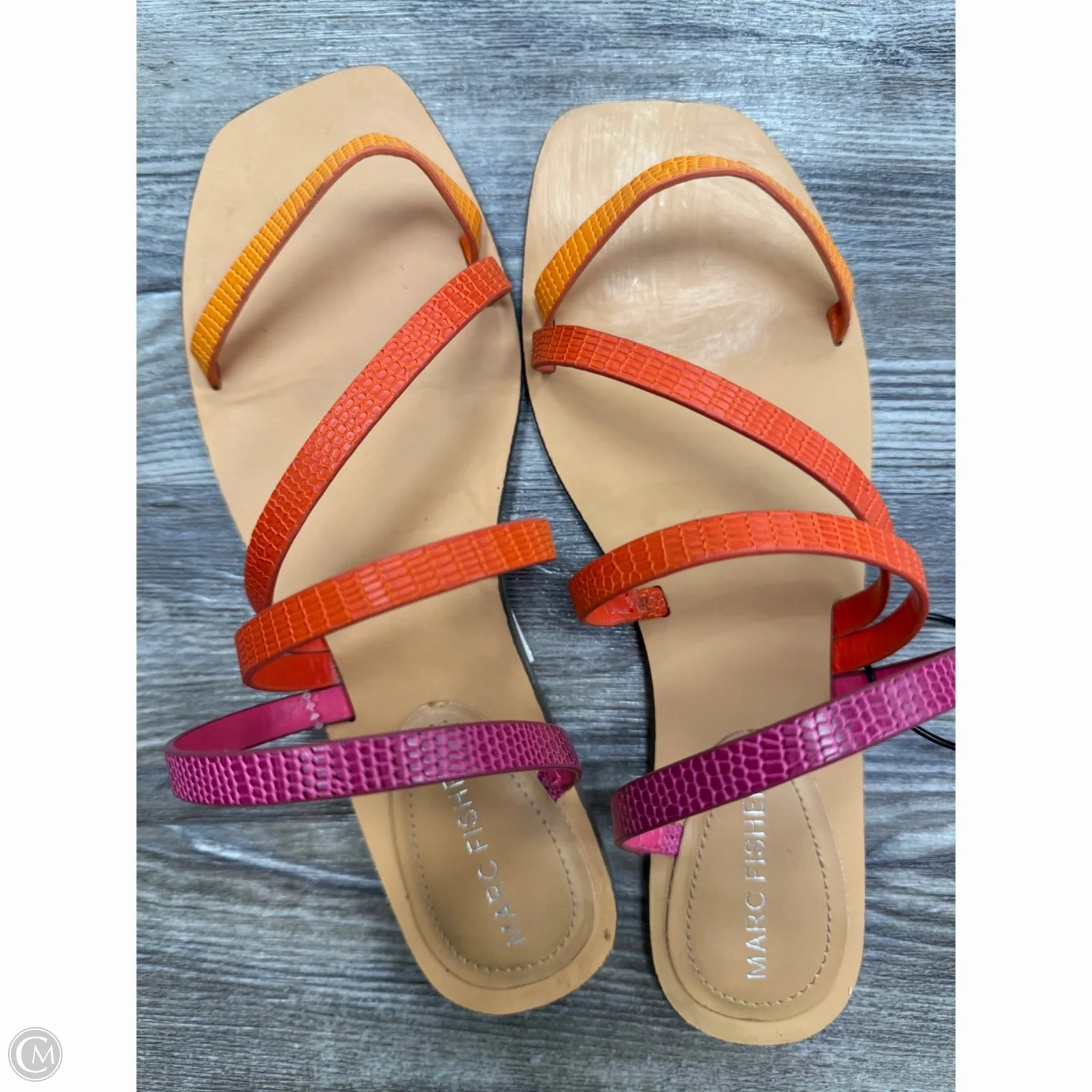 Sandals Flats By Marc Fisher In Tan, Size: 6.5 Fashion Heels
