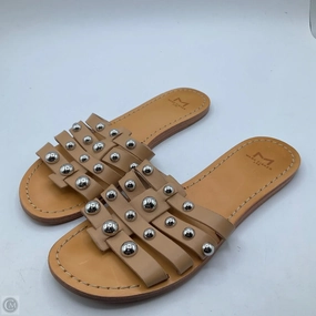 Sandals Flats By Marc Fisher In Tan, Size: 7 Marc Fisher fashion shoes with block heels