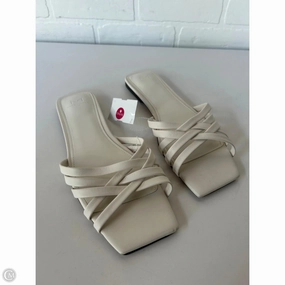 Sandals Flats By Marc Fisher In White, Size: 10 Marc Fisher fashion shoes with block heels