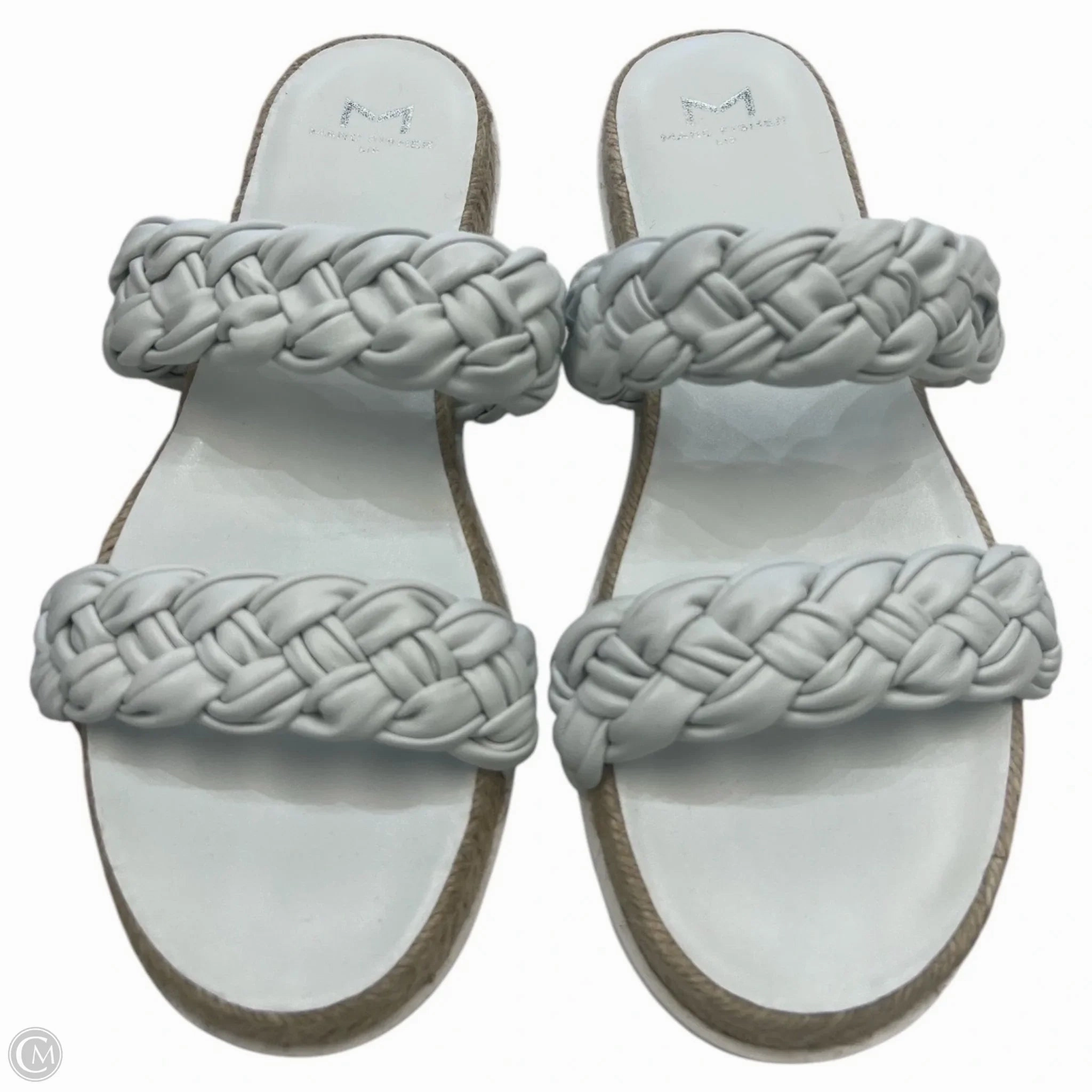 Sandals Flats By Marc Fisher In White, Size: 7.5 Marc Fisher fashion shoes with block heels