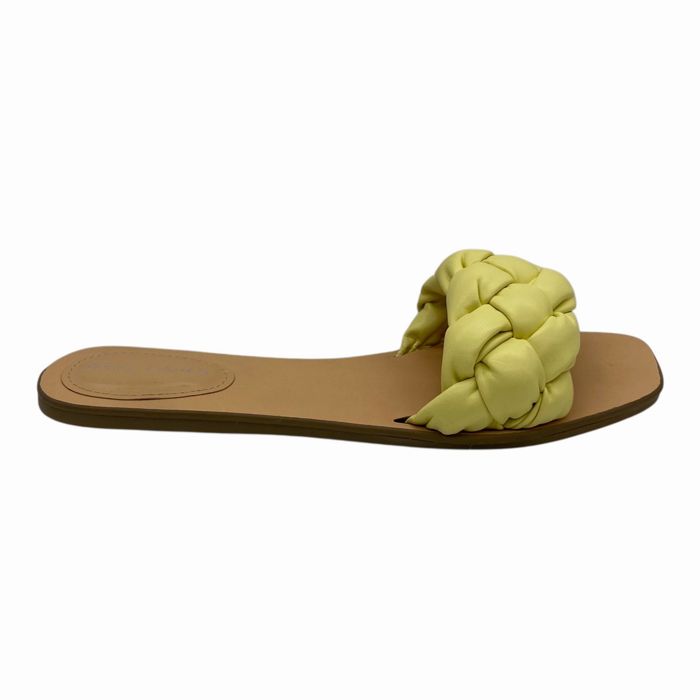Sandals Flats By Marc Fisher In Yellow, Size:10 Marc Fisher fashion shoes with block heels