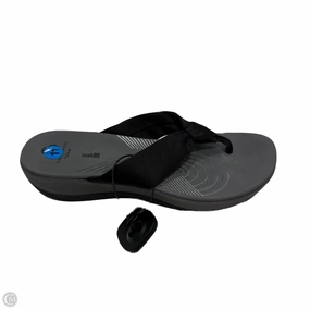 Sandals Flip Flops By Clarks In Black, Size: 11 Clarks leather shoes for daily wear