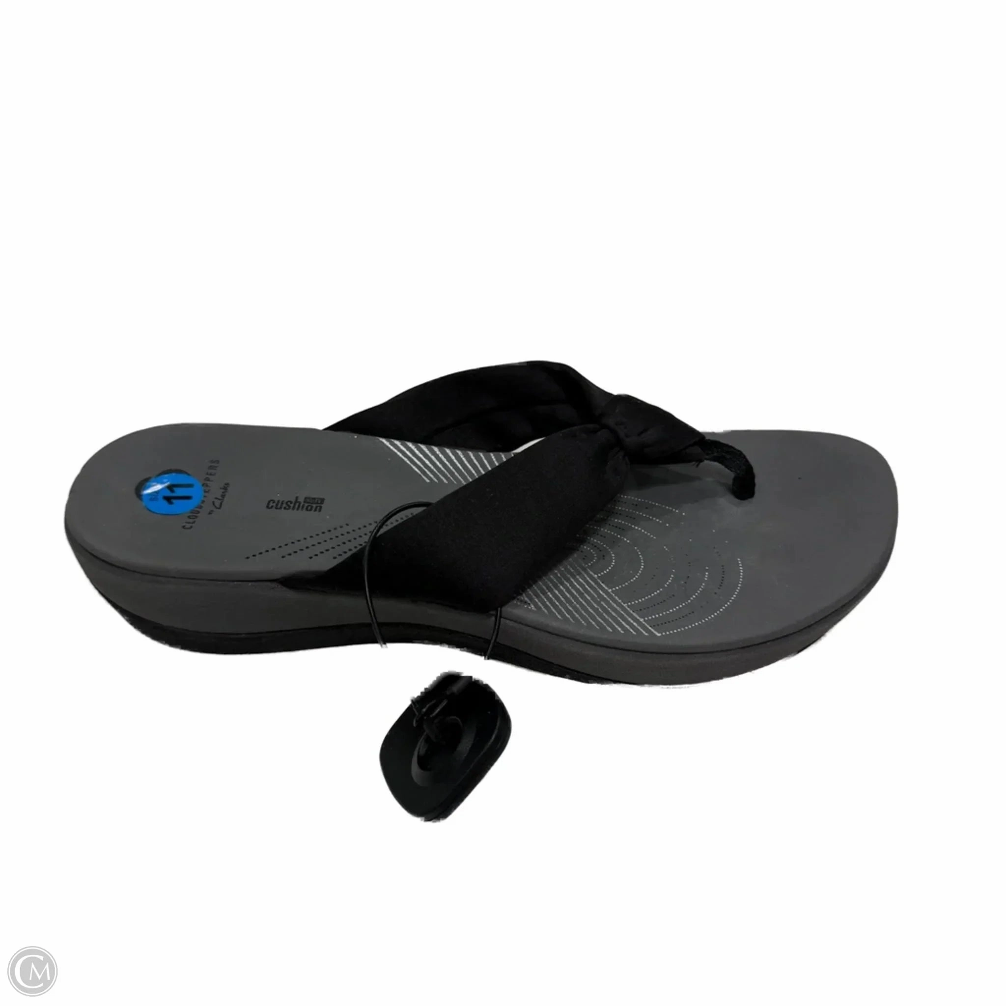 Sandals Flip Flops By Clarks In Black, Size: 11 Clarks leather shoes for daily wear