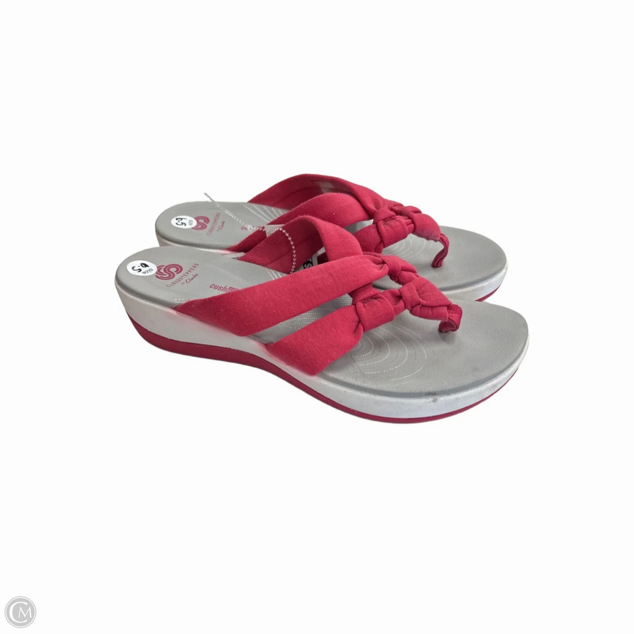 Sandals Flip Flops By Clarks In Pink, Size: 9 Clarks leather shoes for daily wear
