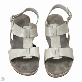 Sandals Heels Block By Clarks In Tan, Size: 9 Clarks leather shoes for daily wear