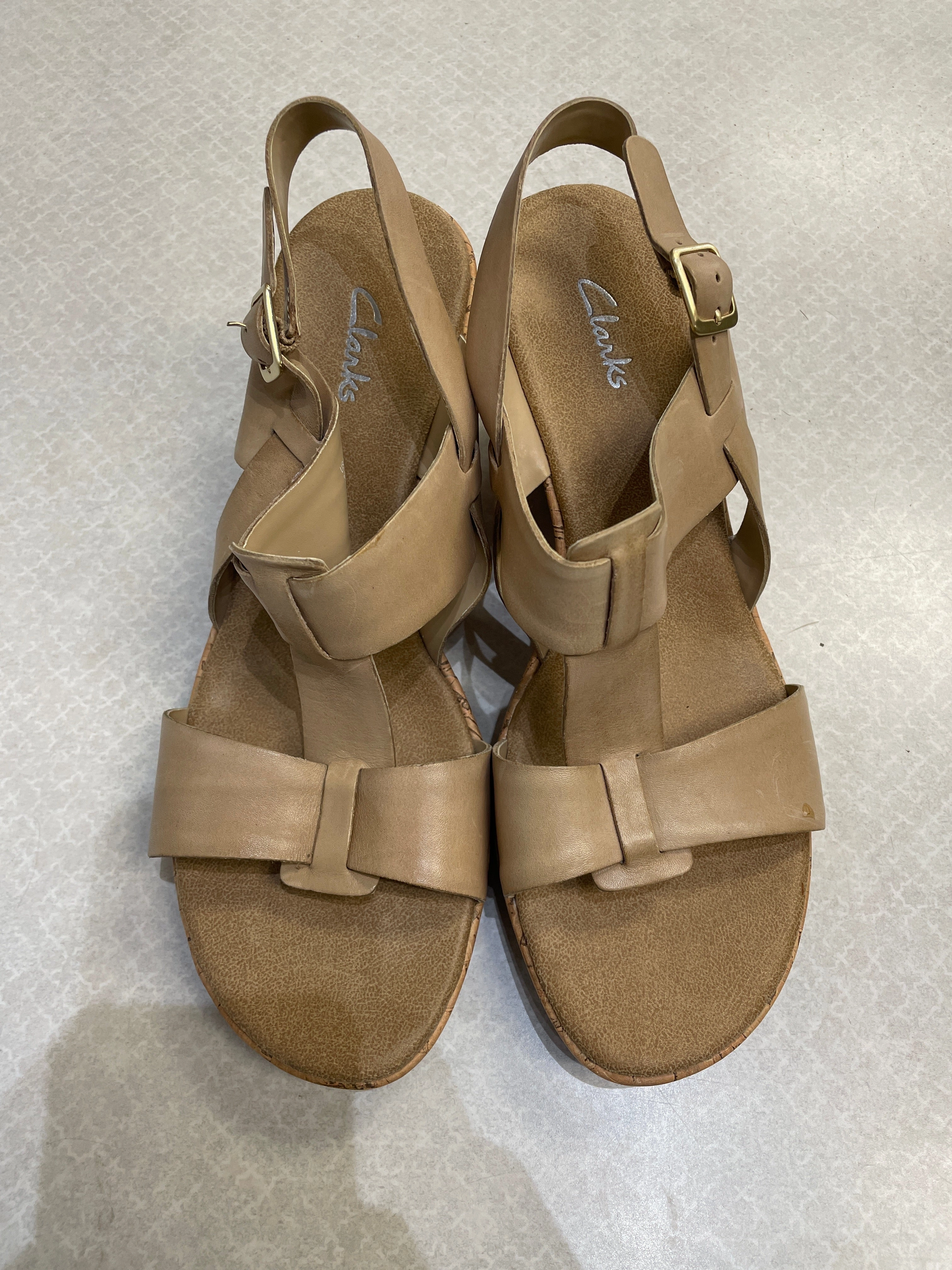 Sandals Heels Block By Clarks  Size: 11 Clarks leather shoes for daily wear
