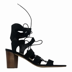 Sandals Heels Block By Marc Fisher In Black, Size:10 Marc Fisher fashion shoes with block heels