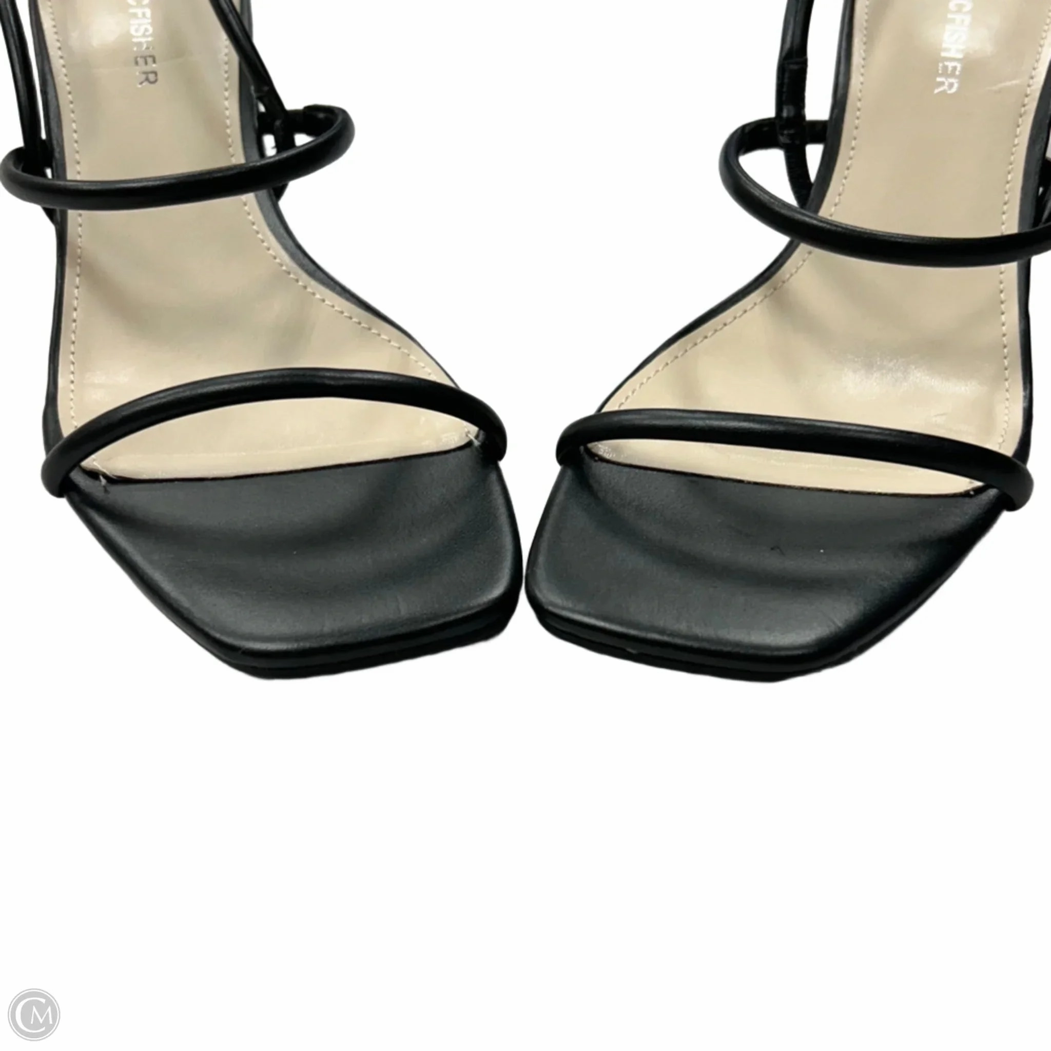 Sandals Heels Block By Marc Fisher In Black, Size: 7.5 Fashion Heels