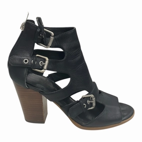 Sandals Heels Block By Marc Fisher In Black, Size:8.5 Marc Fisher fashion shoes with block heels