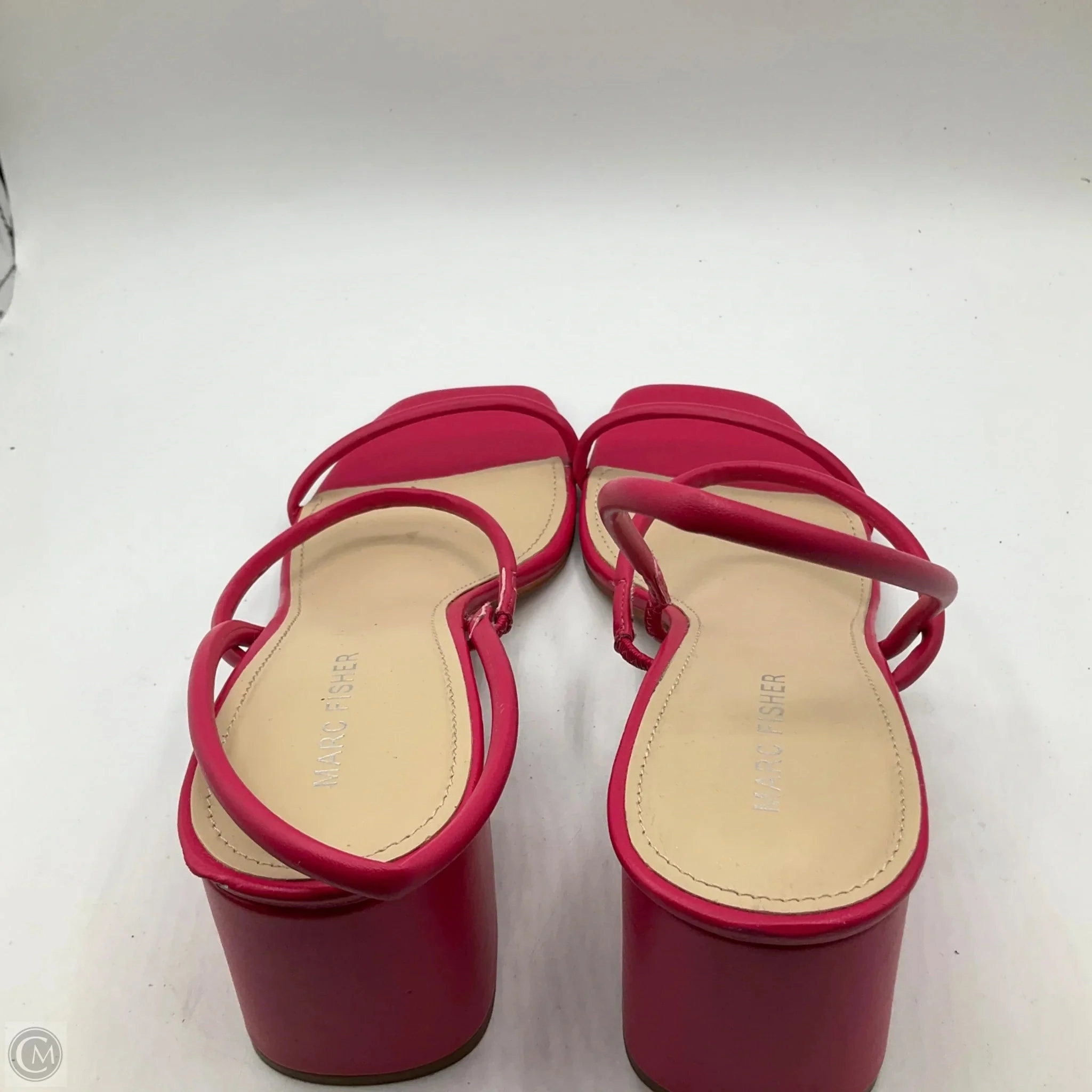 Sandals Heels Block By Marc Fisher In Pink, Size: 10 Fashion Heels
