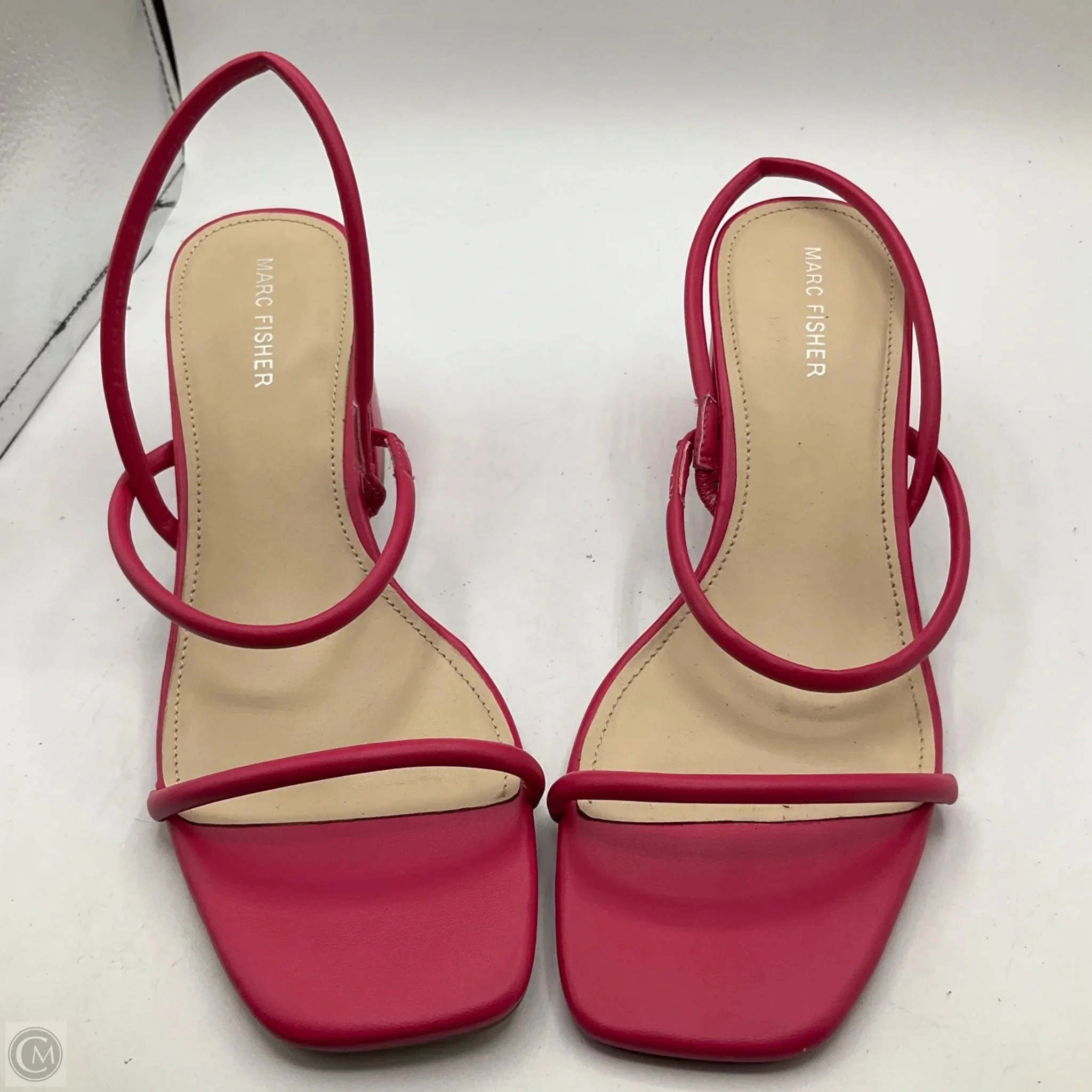 Sandals Heels Block By Marc Fisher In Pink, Size: 10 Fashion Heels