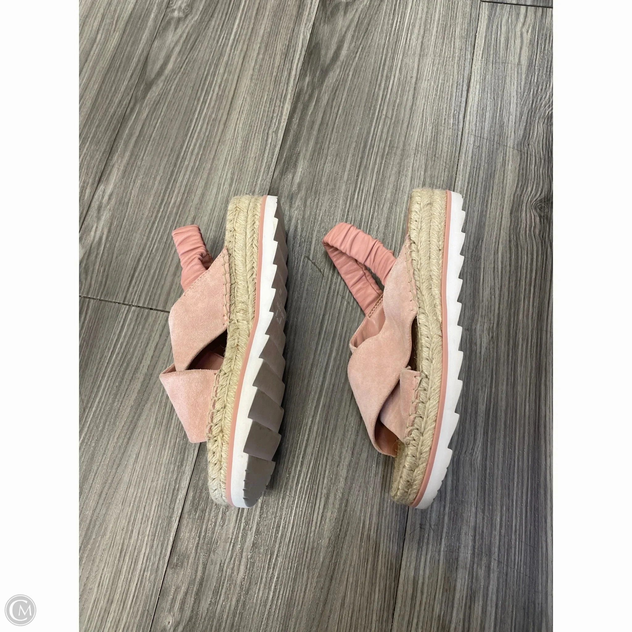 Sandals Heels Block By Marc Fisher In Pink, Size: 8 Fashion Heels