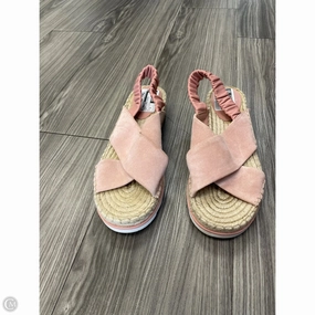 Sandals Heels Block By Marc Fisher In Pink, Size: 8 Marc Fisher fashion shoes with block heels