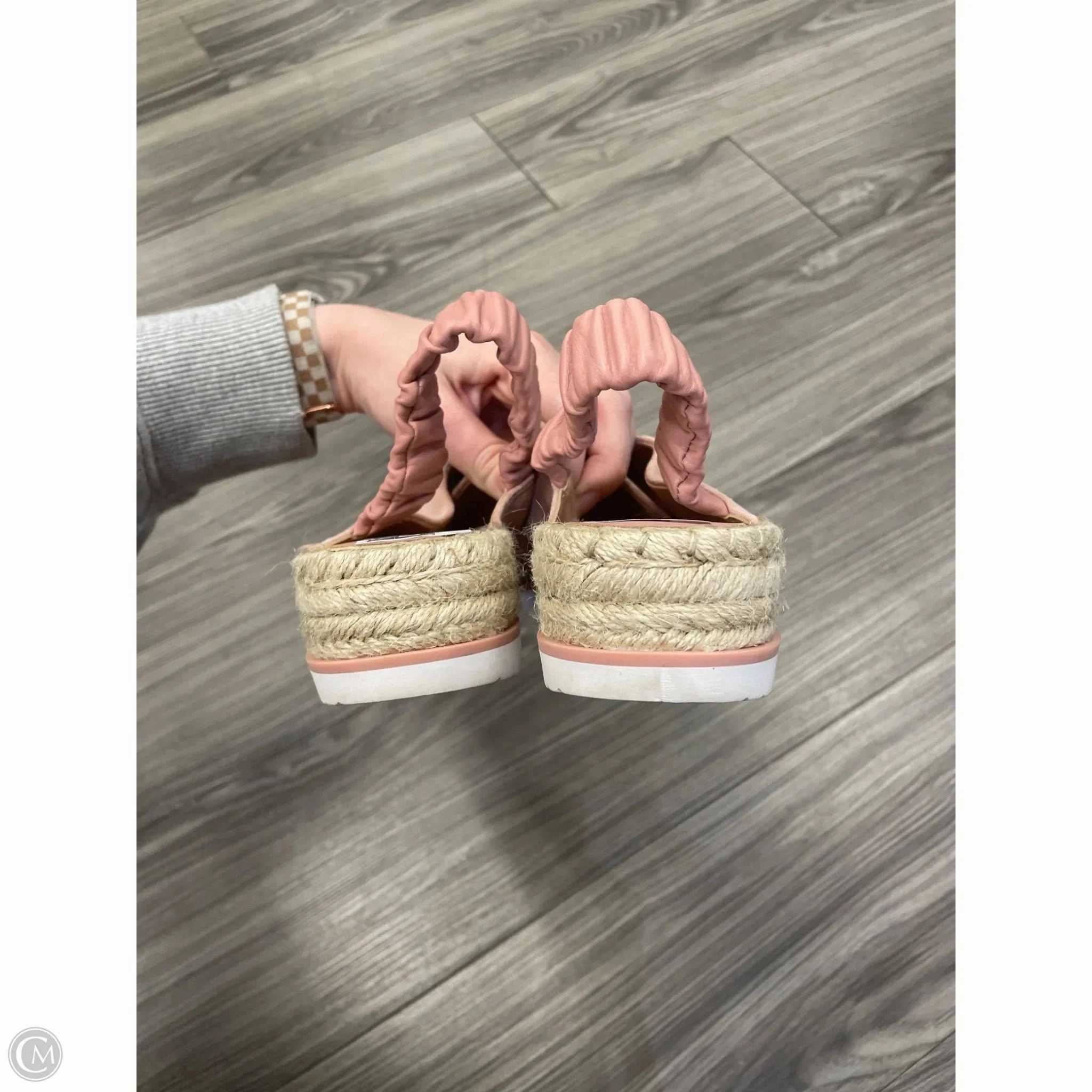 Sandals Heels Block By Marc Fisher In Pink, Size: 8 Fashion Heels