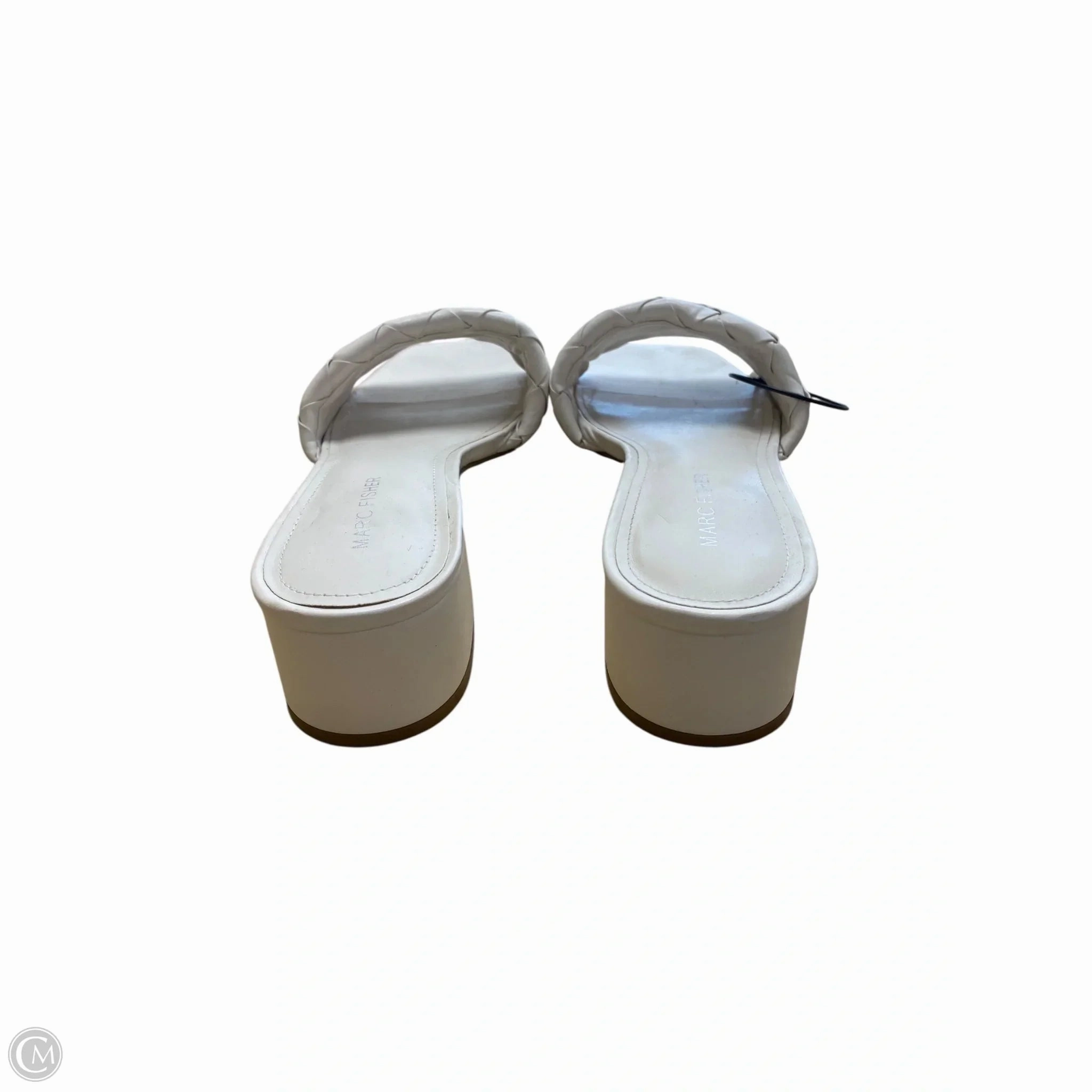 Sandals Heels Block By Marc Fisher In White, Size: 9.5 Fashion Heels