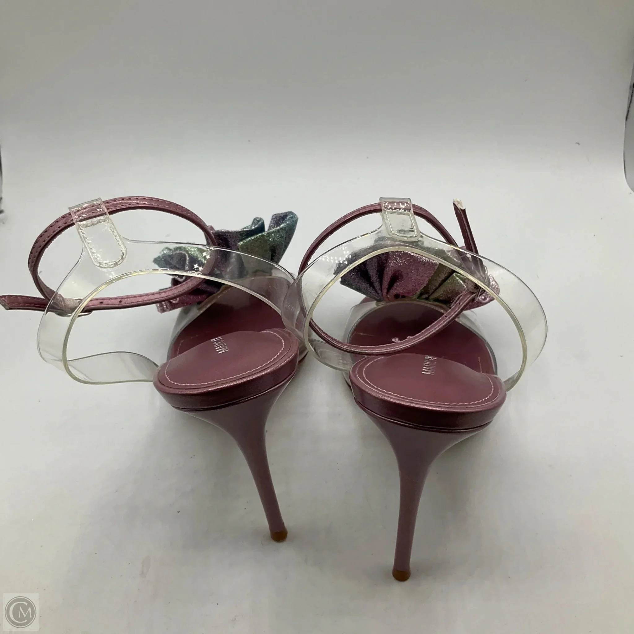 Sandals Heels Kitten By Marc Fisher In Pink, Size: 7.5 Fashion Heels