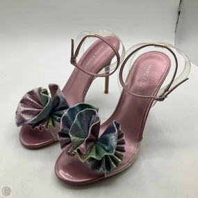 Sandals Heels Kitten By Marc Fisher In Pink, Size: 7.5 Marc Fisher fashion shoes with block heels