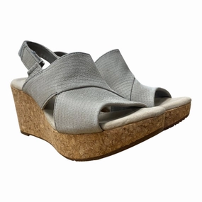 Sandals Heels Platform By Clarks In Brown, Size:6 Clarks leather shoes for daily wear