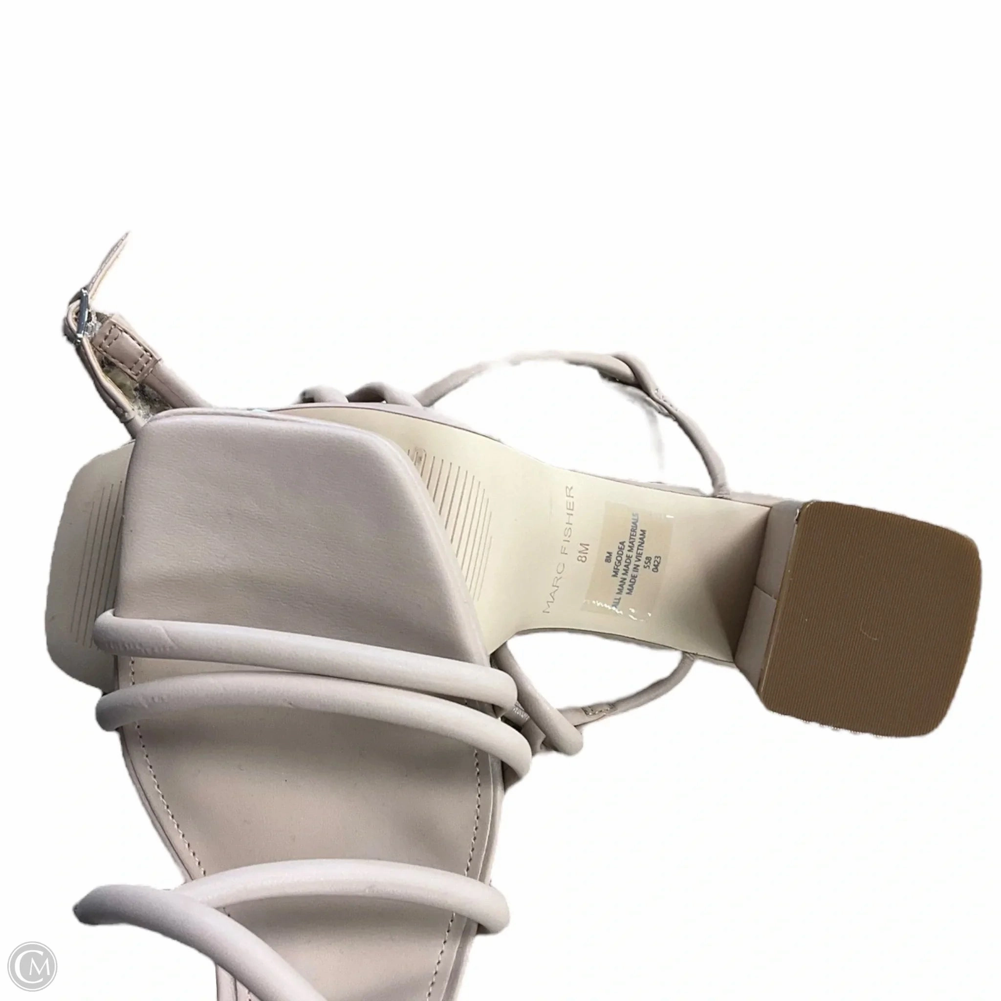 Sandals Heels Platform By Marc Fisher In Beige, Size: 8 Fashion Heels