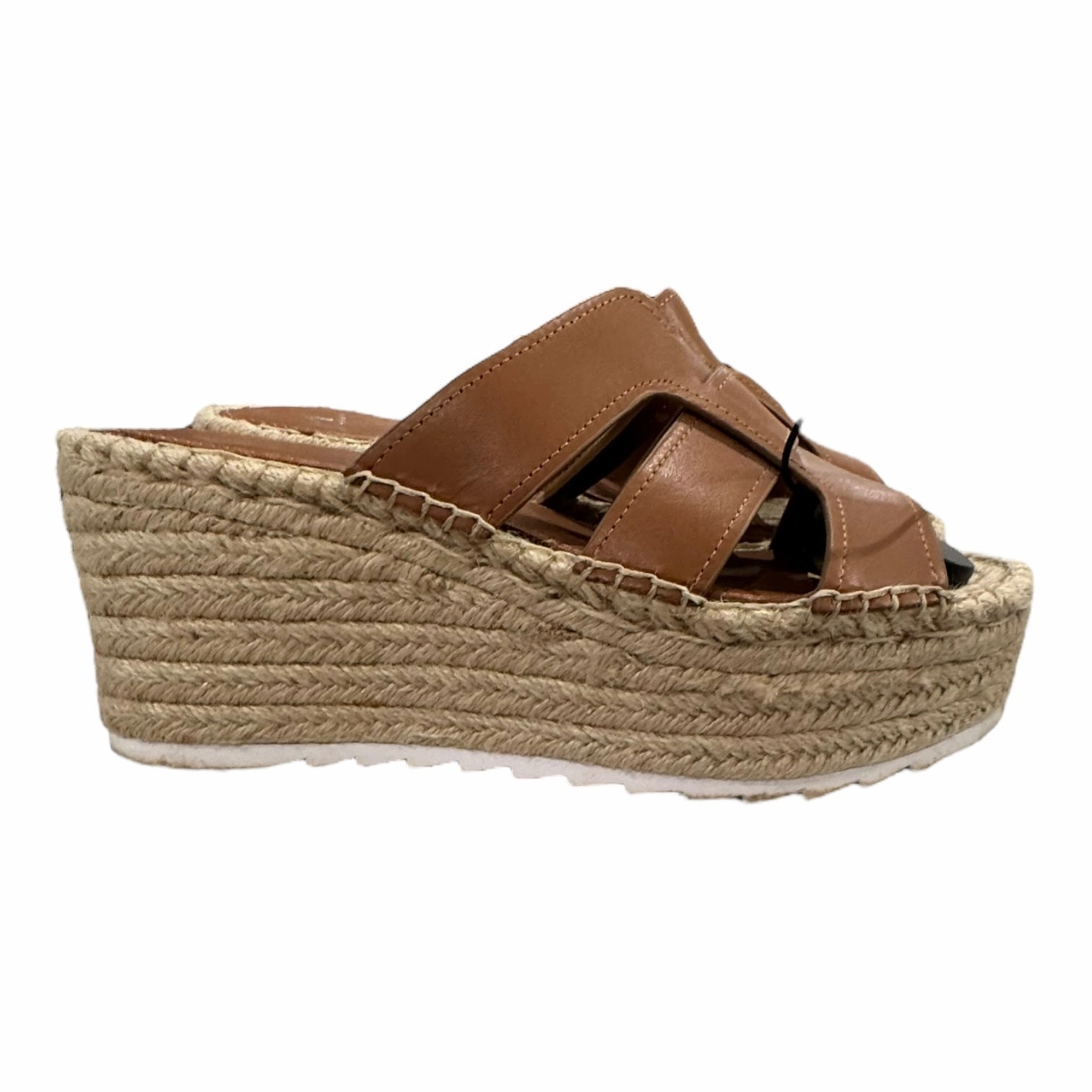 Sandals Heels Platform By Marc Fisher In Brown, Size:8.5 Fashion Heels
