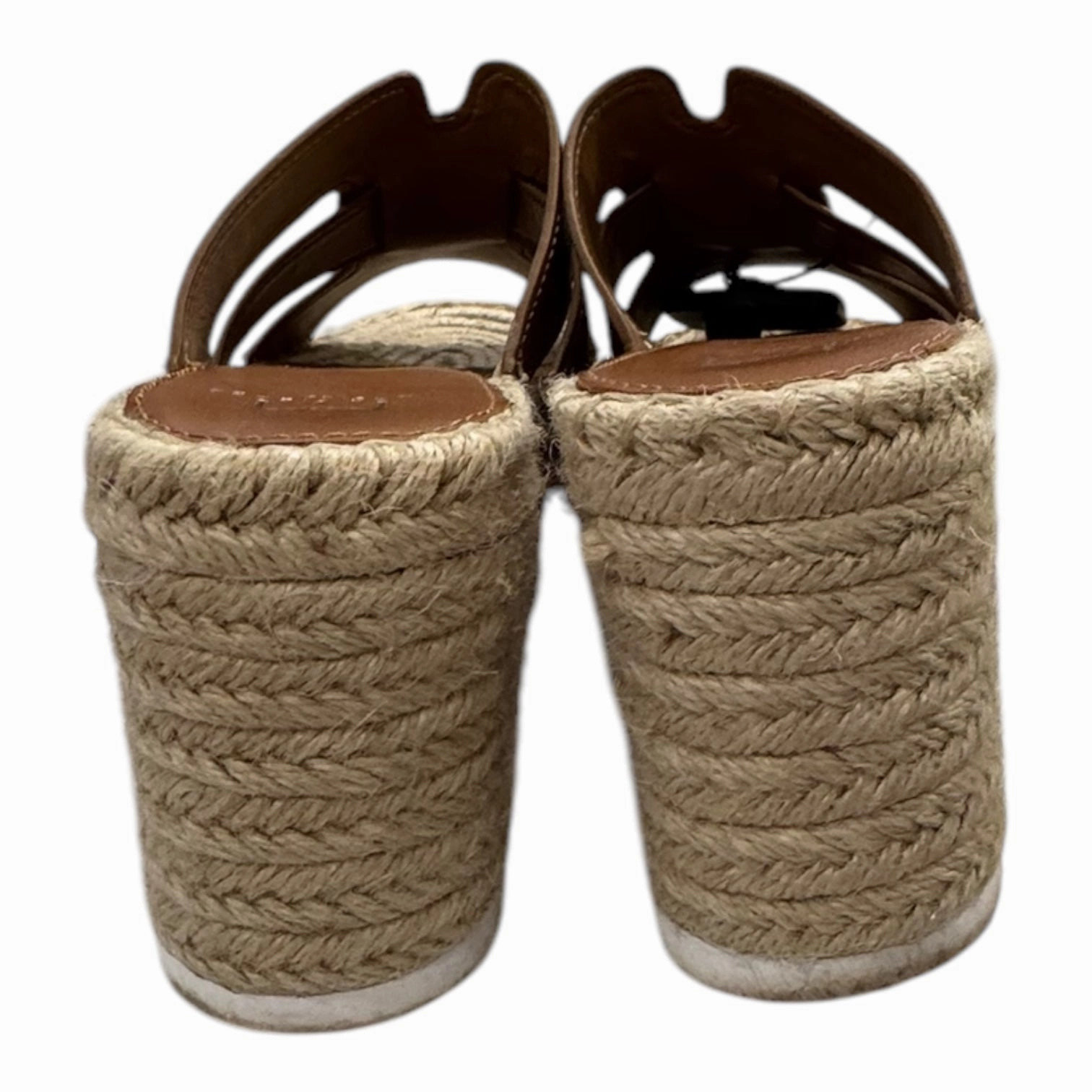 Sandals Heels Platform By Marc Fisher In Brown, Size:8.5 Fashion Heels