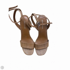 Sandals Heels Platform By Marc Fisher In Brown, Size: 8 Marc Fisher fashion shoes with block heels