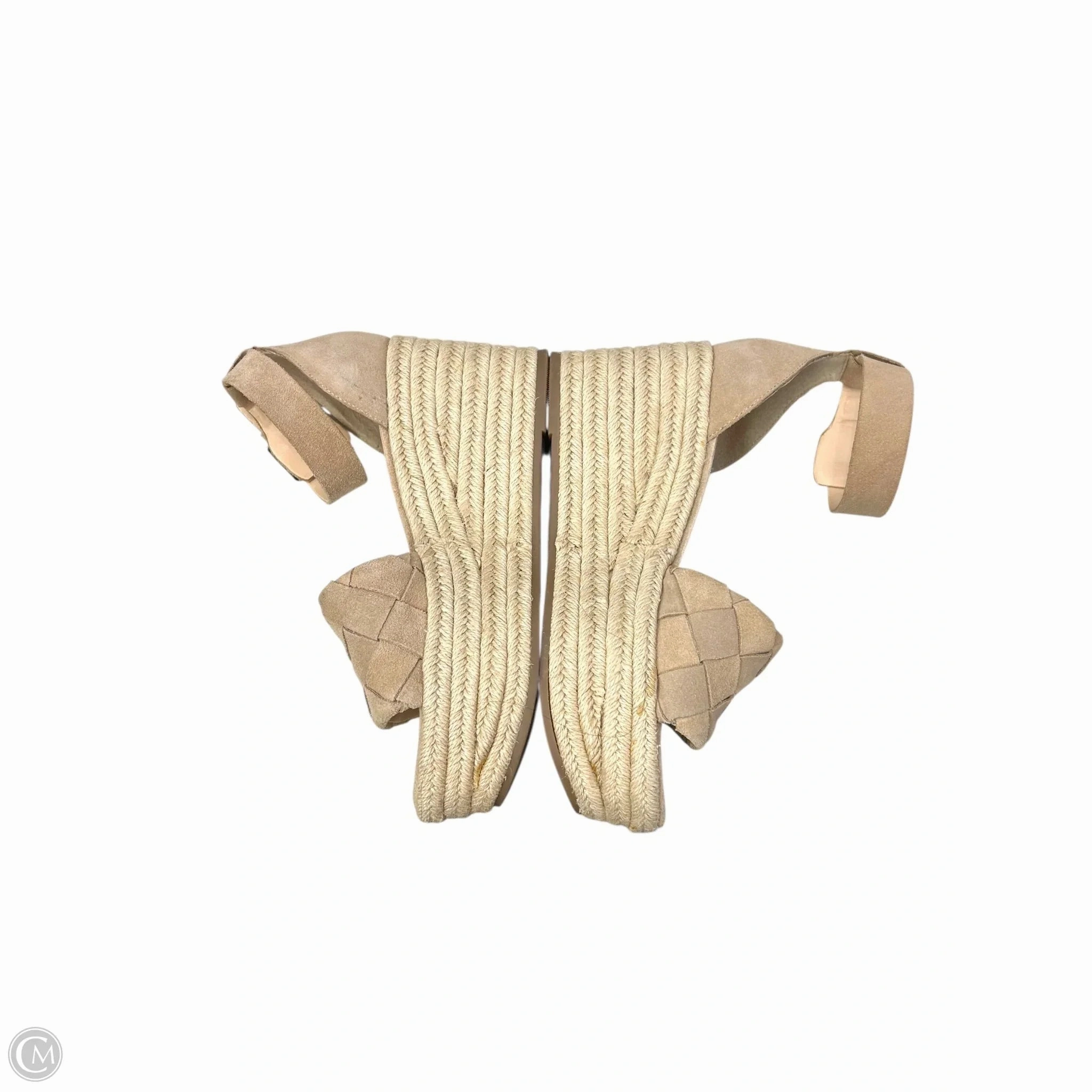 Sandals Heels Platform By Marc Fisher In Tan, Size: 8 Fashion Heels