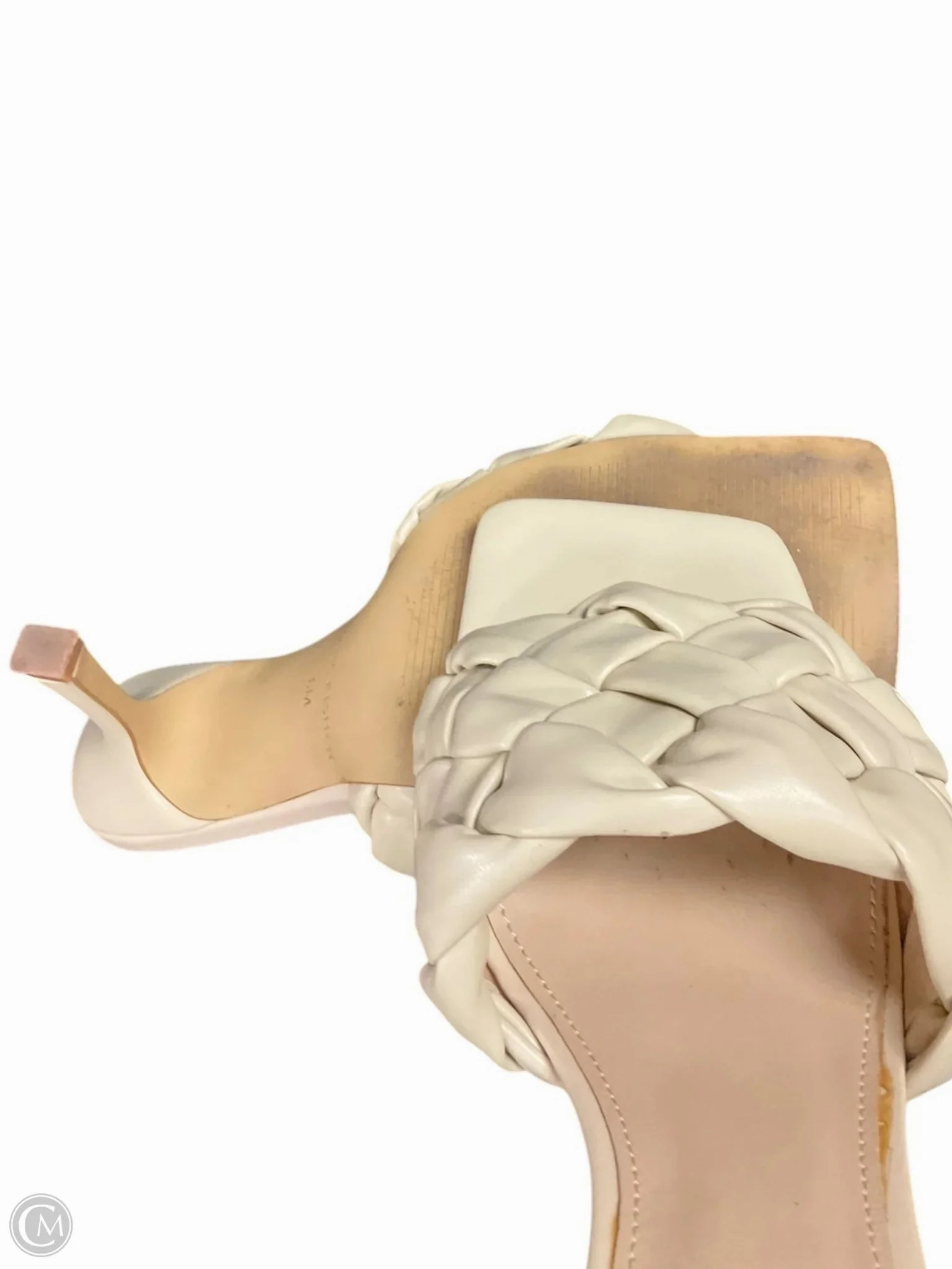 Sandals Heels Stiletto By Marc Fisher In Beige, Size: 8 Fashion Heels