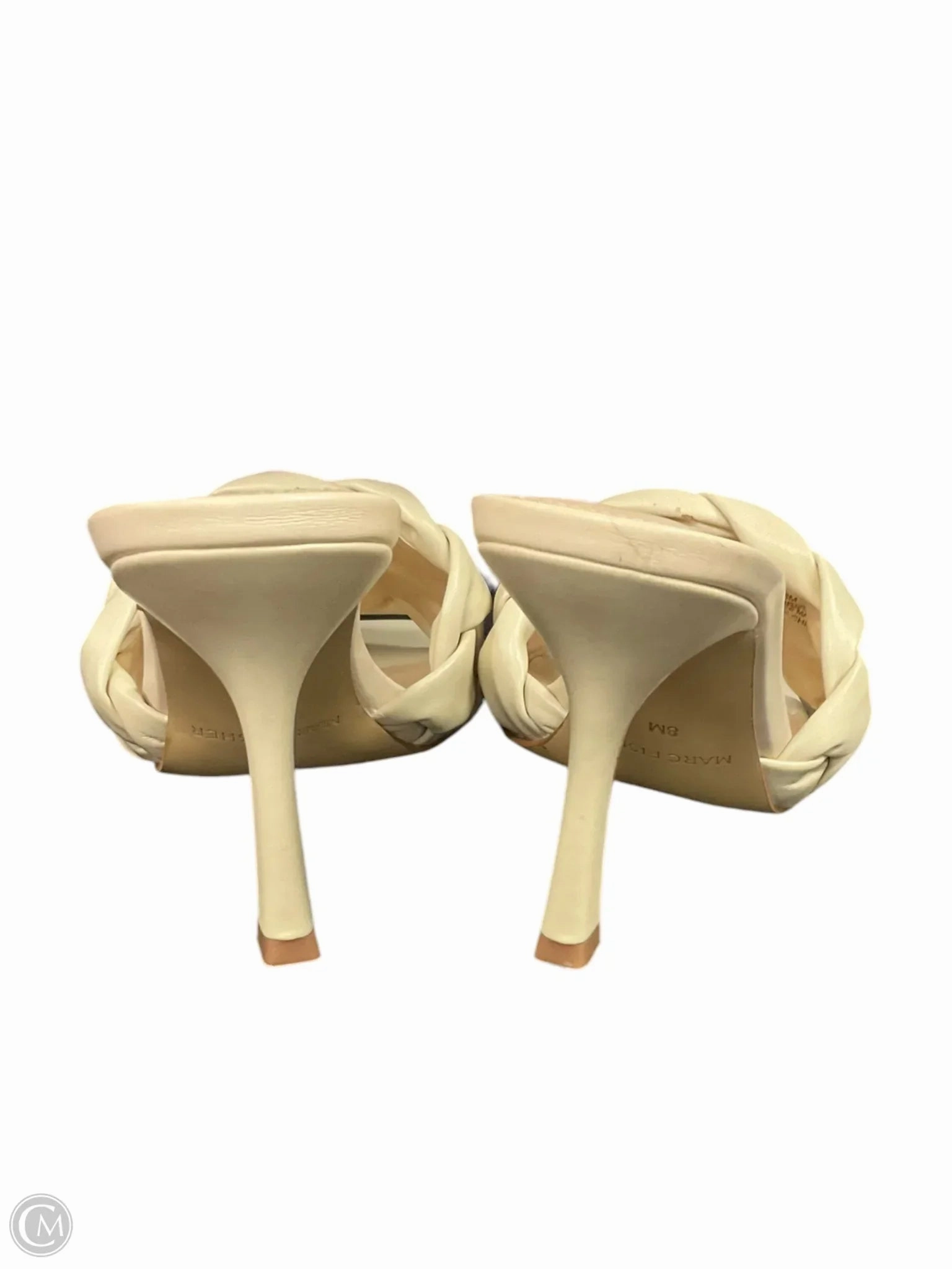 Sandals Heels Stiletto By Marc Fisher In Beige, Size: 8 Fashion Heels