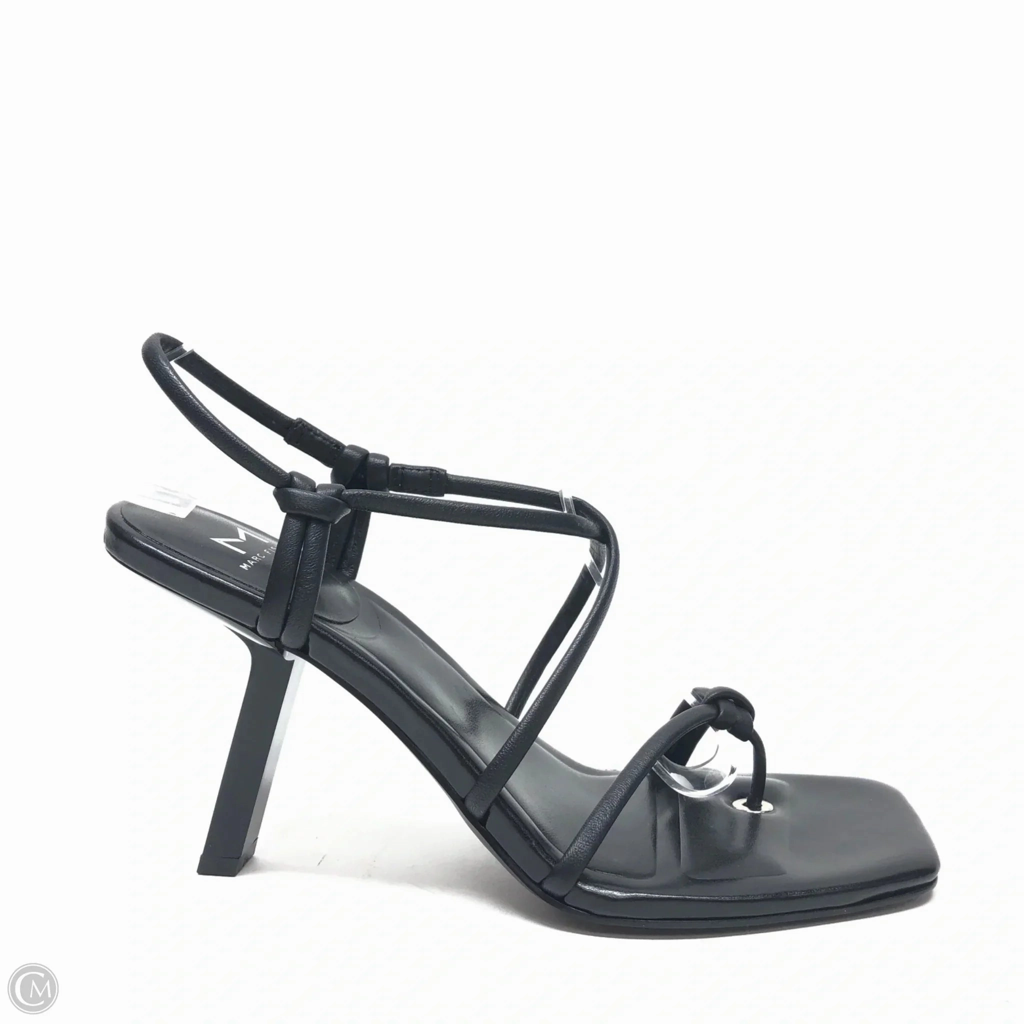 Sandals Heels Stiletto By Marc Fisher In Black, Size: 7.5 Marc Fisher fashion shoes with block heels