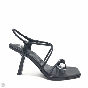 Sandals Heels Stiletto By Marc Fisher In Black, Size: 7.5 Marc Fisher fashion shoes with block heels