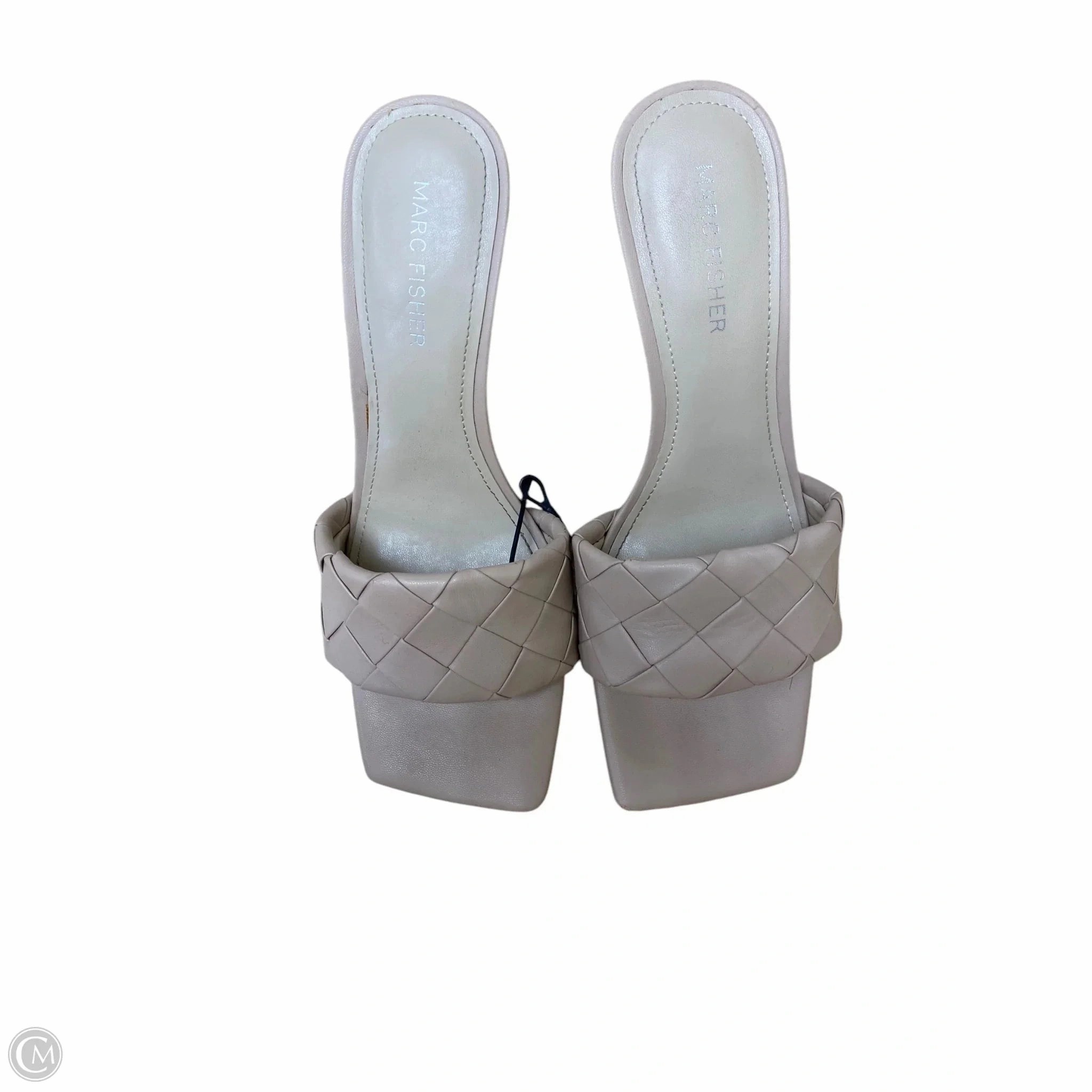 Sandals Heels Stiletto By Marc Fisher In Tan, Size: 8 Fashion Heels