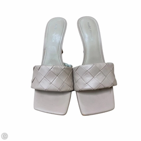 Sandals Heels Stiletto By Marc Fisher In Tan, Size: 8 Marc Fisher fashion shoes with block heels
