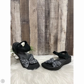 Sandals Heels Wedge By Clarks In Black, Size: 9 Clarks leather shoes for daily wear