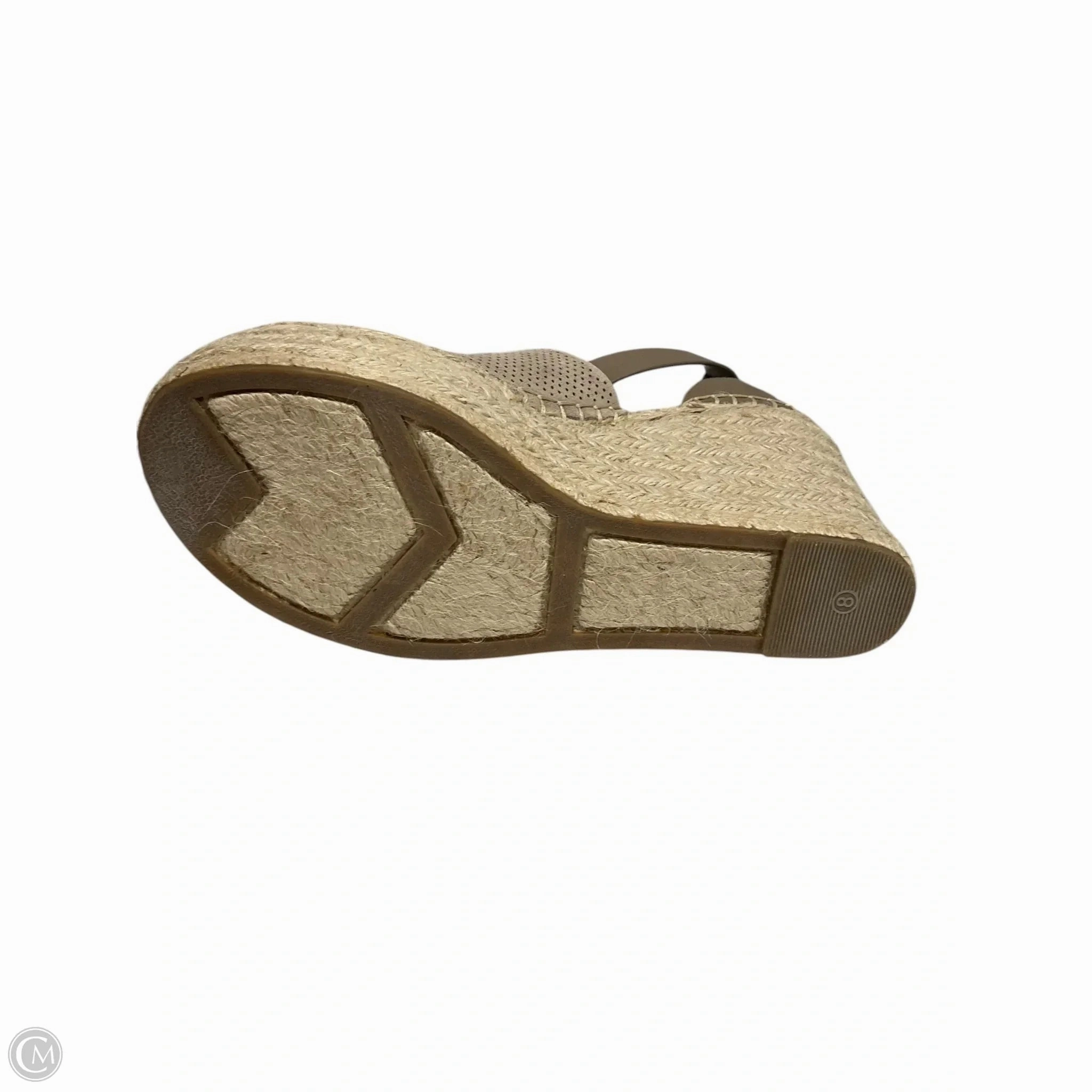 Sandals Heels Wedge By Marc Fisher In Beige, Size: 8 Fashion Heels