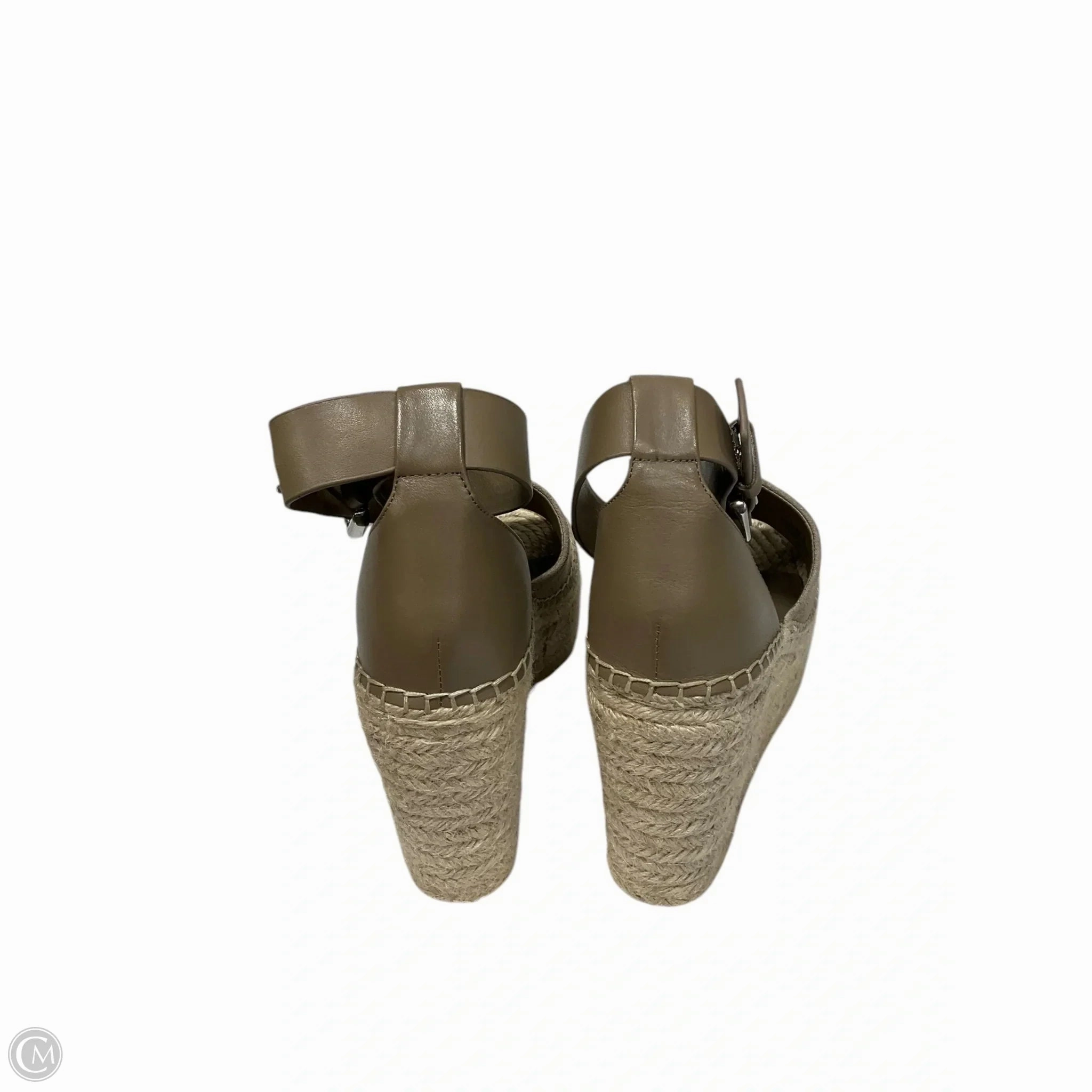 Sandals Heels Wedge By Marc Fisher In Beige, Size: 8 Fashion Heels