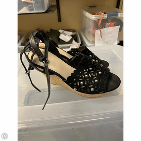 Sandals Heels Wedge By Marc Fisher In Black, Size: 10 Marc Fisher fashion shoes with block heels