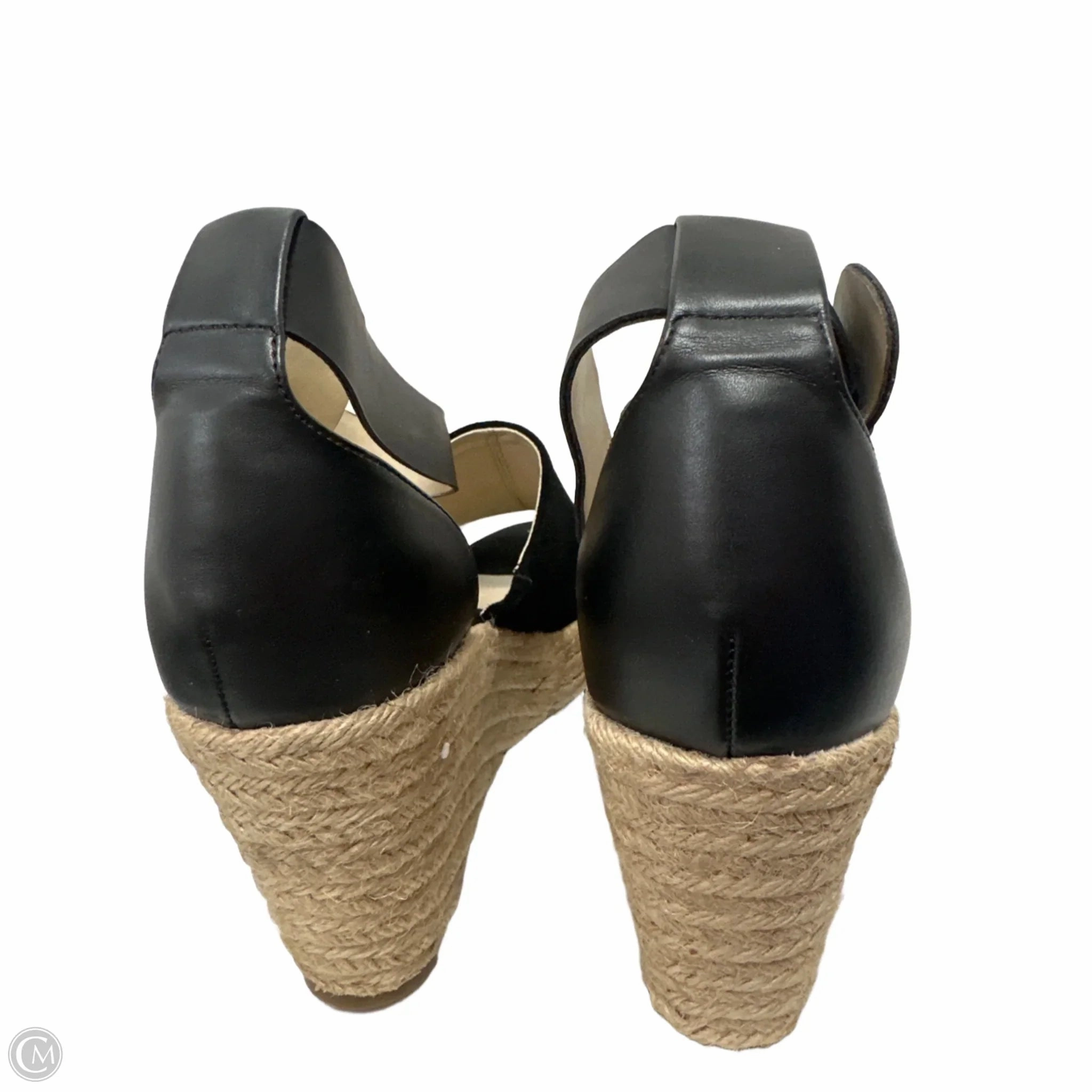 Sandals Heels Wedge By Marc Fisher In Black, Size: 10 Fashion Heels
