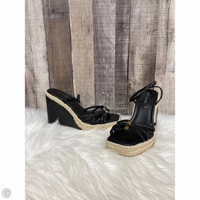 Sandals Heels Wedge By Marc Fisher In Black, Size: 7 Marc Fisher fashion shoes with block heels