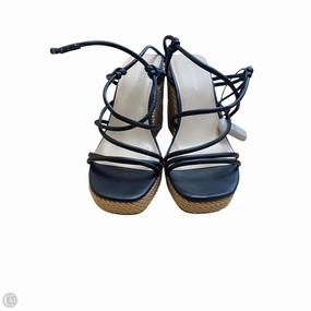 Sandals Heels Wedge By Marc Fisher In Black, Size: 9.5 Marc Fisher fashion shoes with block heels