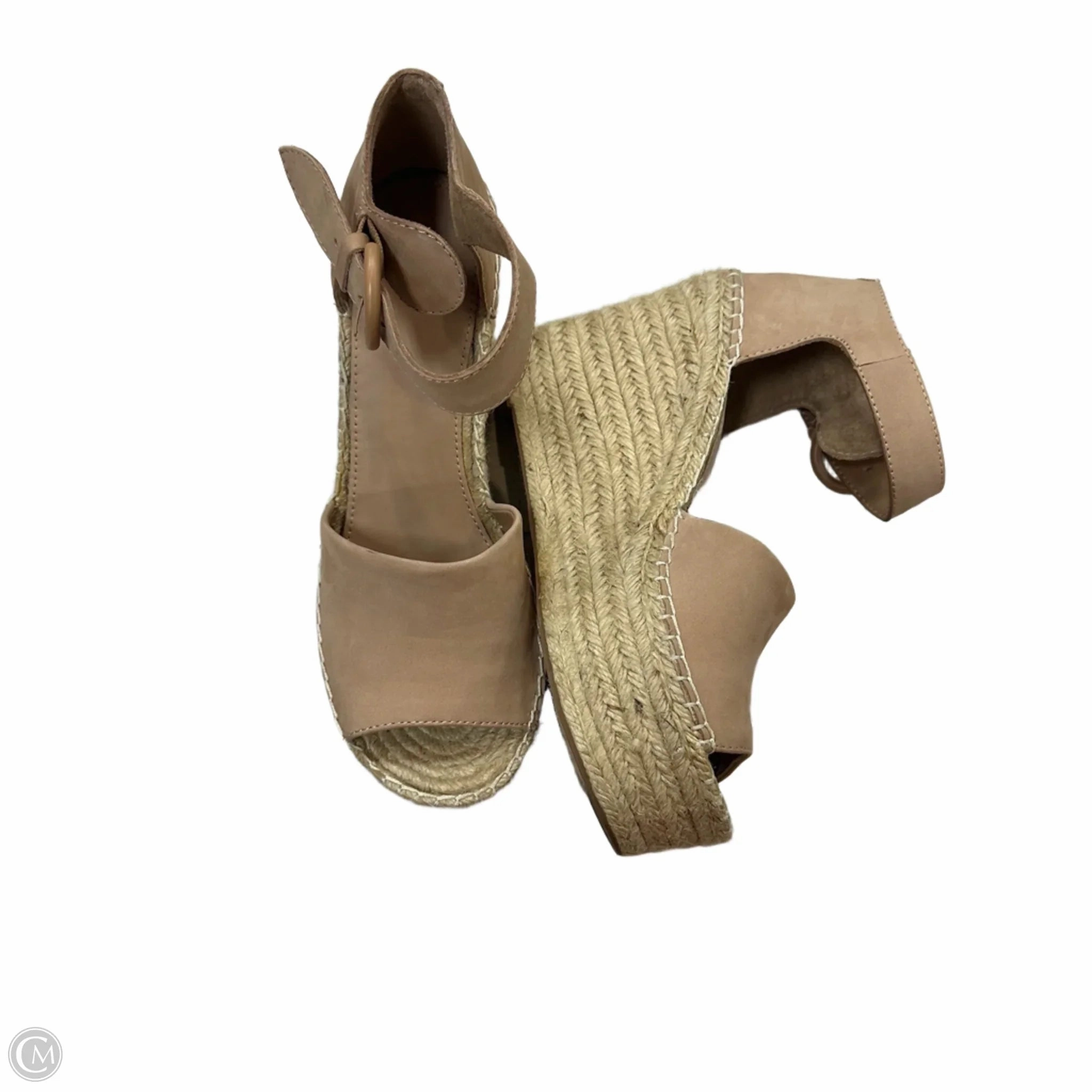 Sandals Heels Wedge By Marc Fisher In Pink, Size: 8.5 Fashion Heels