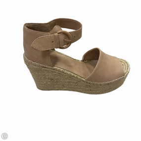 Sandals Heels Wedge By Marc Fisher In Pink, Size: 8.5 Marc Fisher fashion shoes with block heels