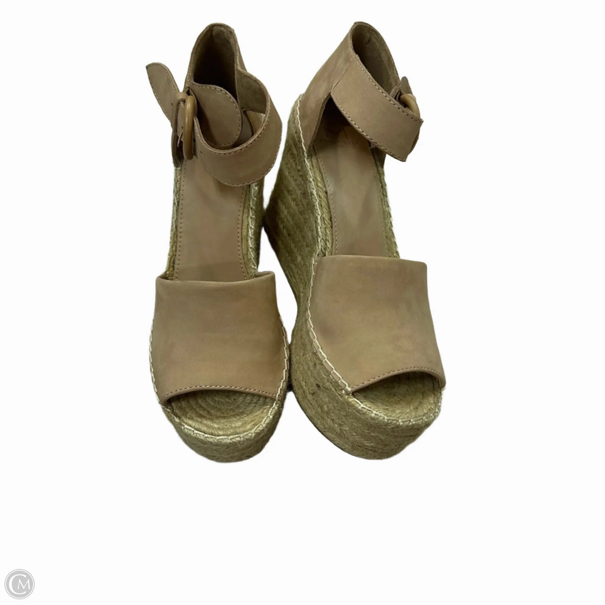 Sandals Heels Wedge By Marc Fisher In Pink, Size: 8.5 Fashion Heels