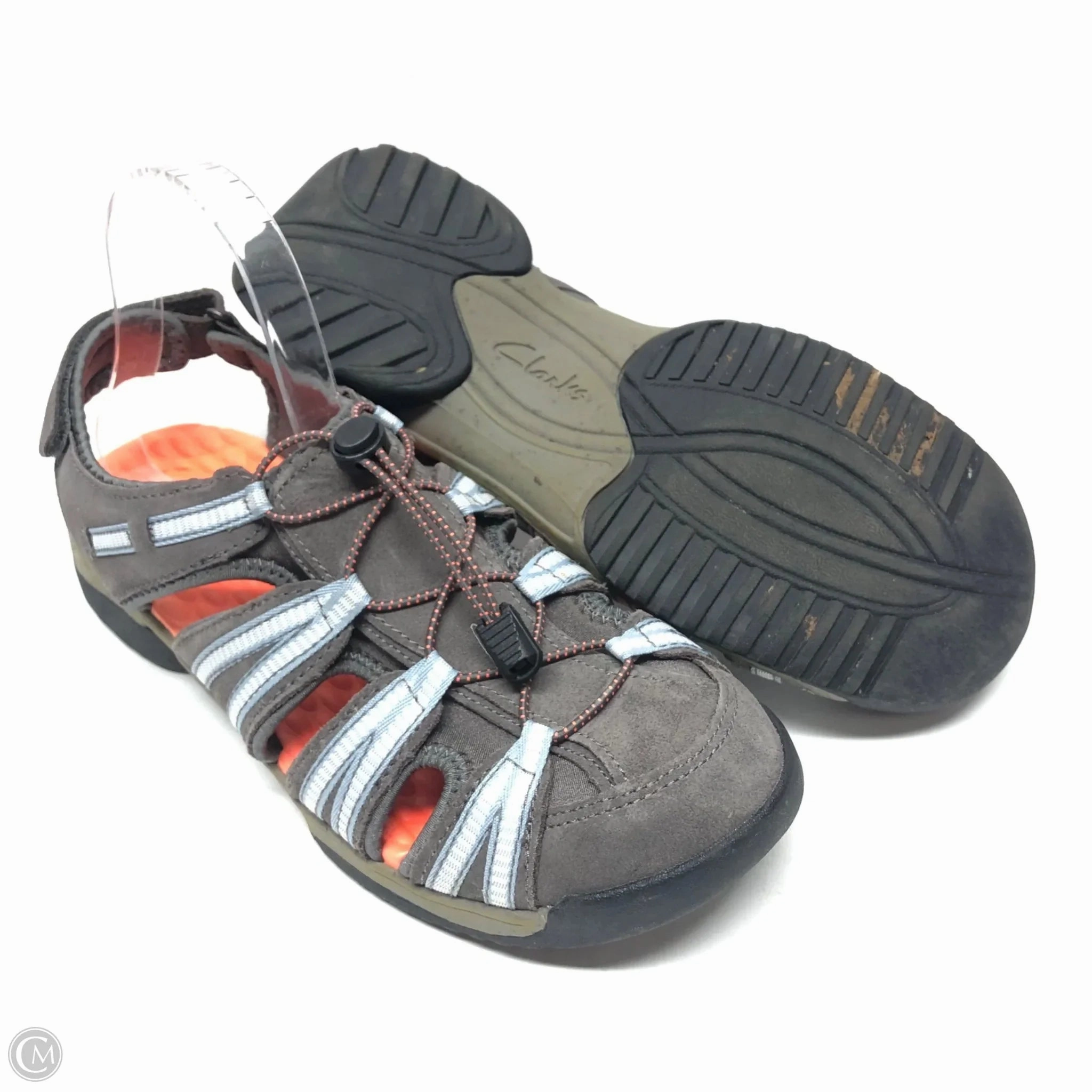 Sandals Sport By Clarks In Grey, Size: 10 Leather Footwear