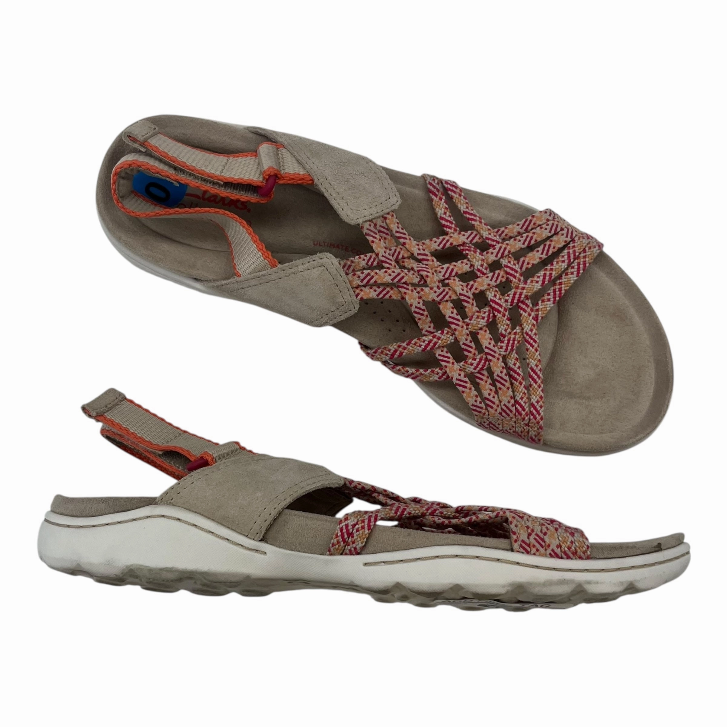 Sandals Sport By Clarks In Pink, Size:10 Leather Footwear