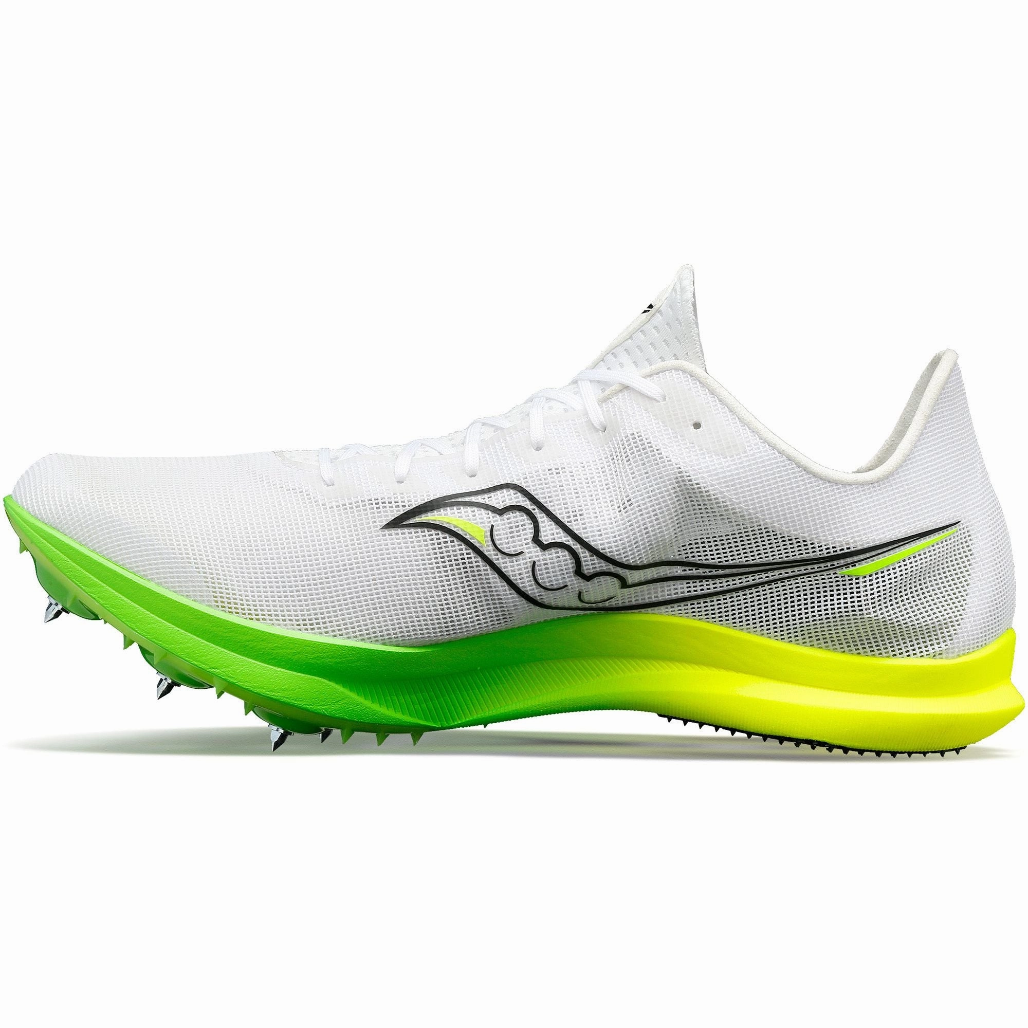 Saucony Endorphin Cheetah Mens Running Spikes - White Trail Shoes